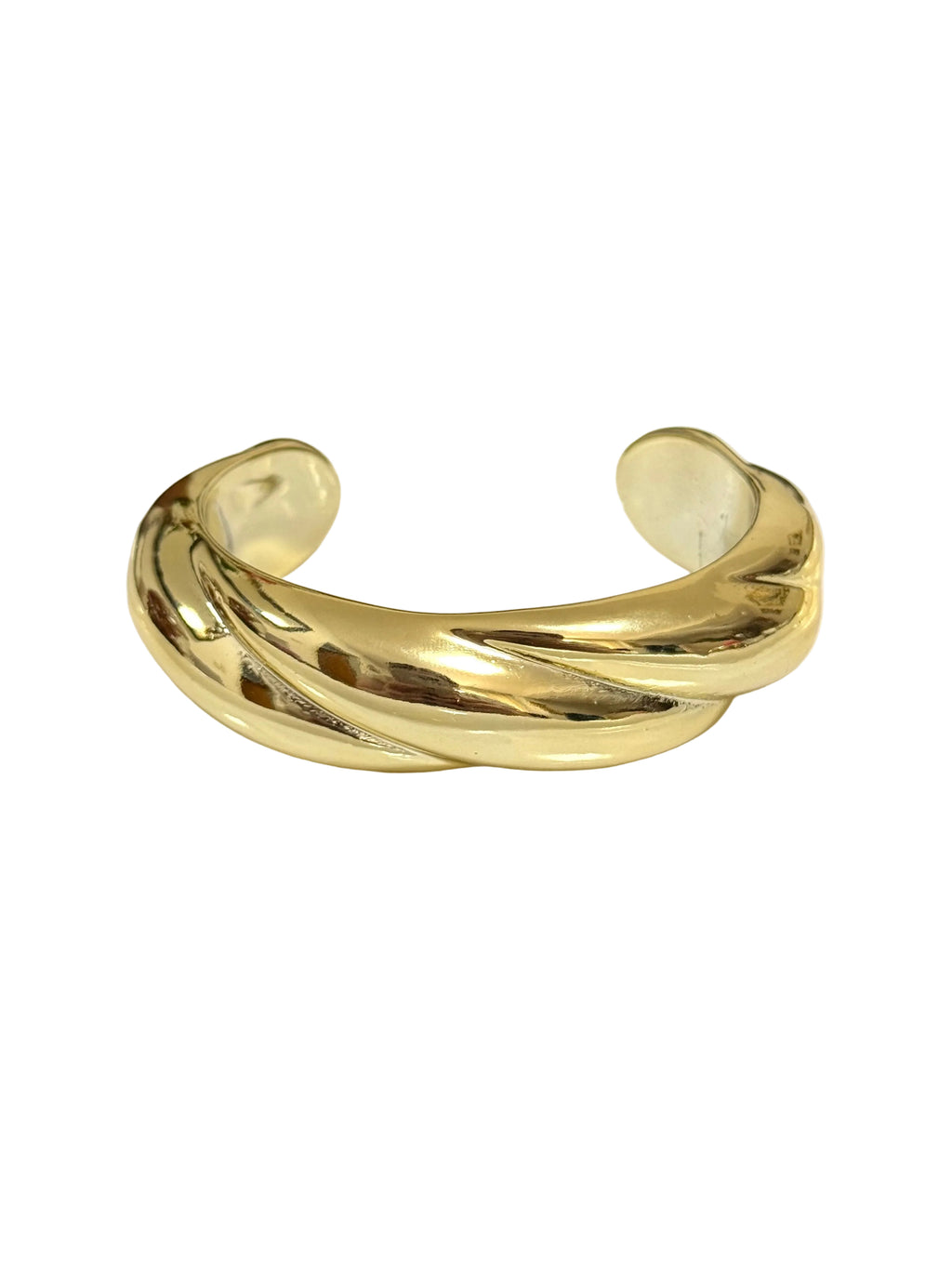 Gold Twist Bangle Bracelet