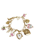 Vintage Heart Charm Bracelet
