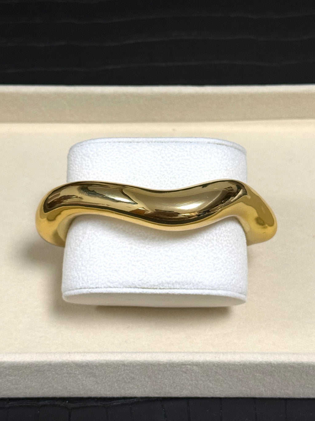 Gold Wave Cuff Bracelet