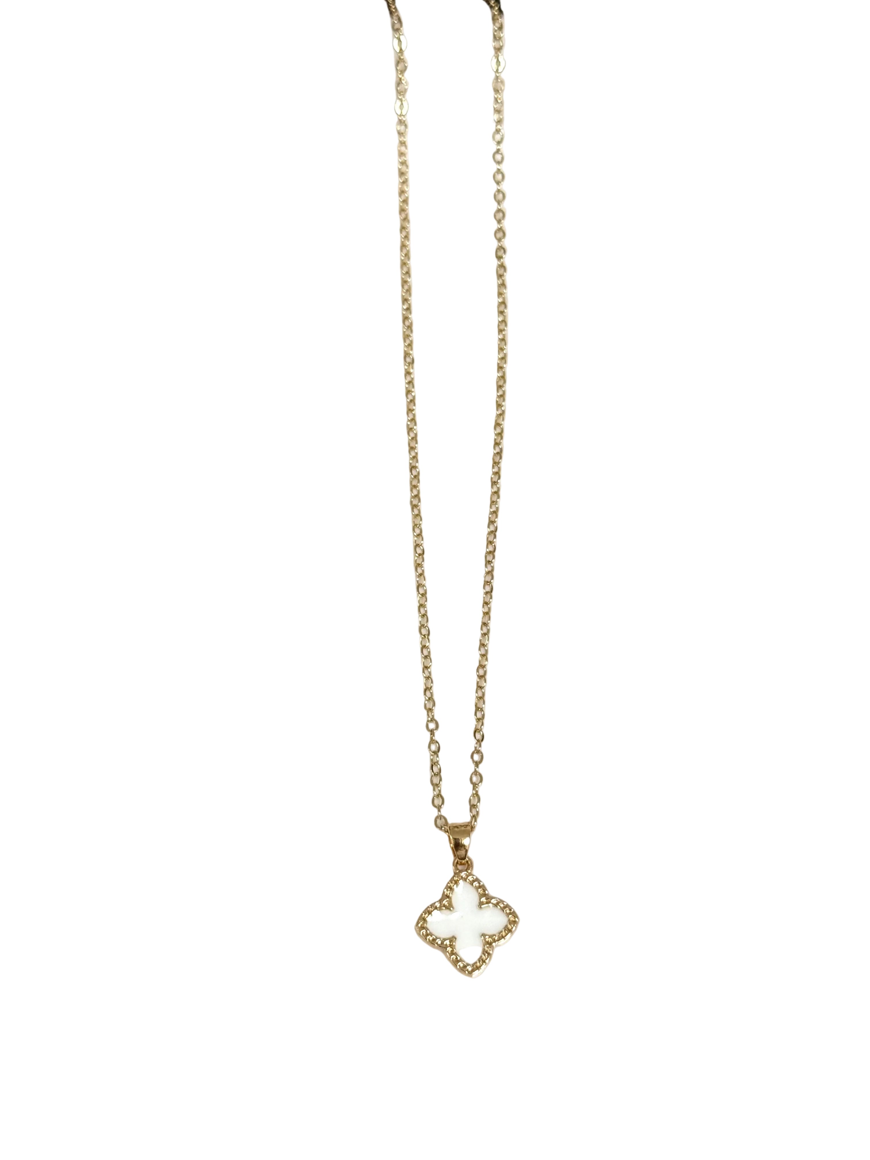 Elegant Gold Clover Pendant Necklace
