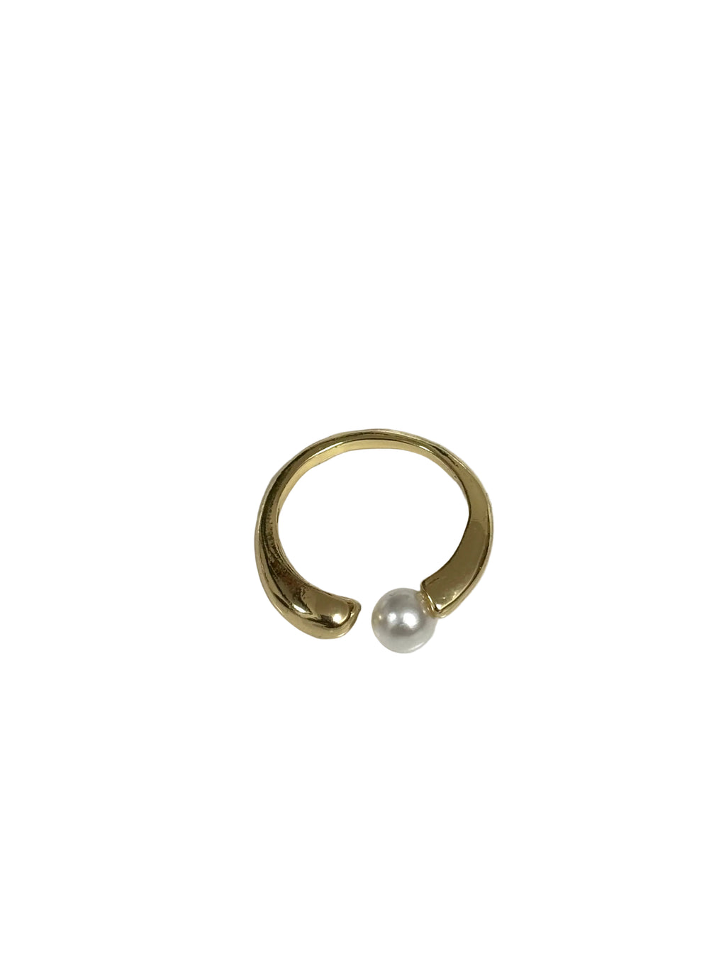 Gold Pearl Cuff Ring