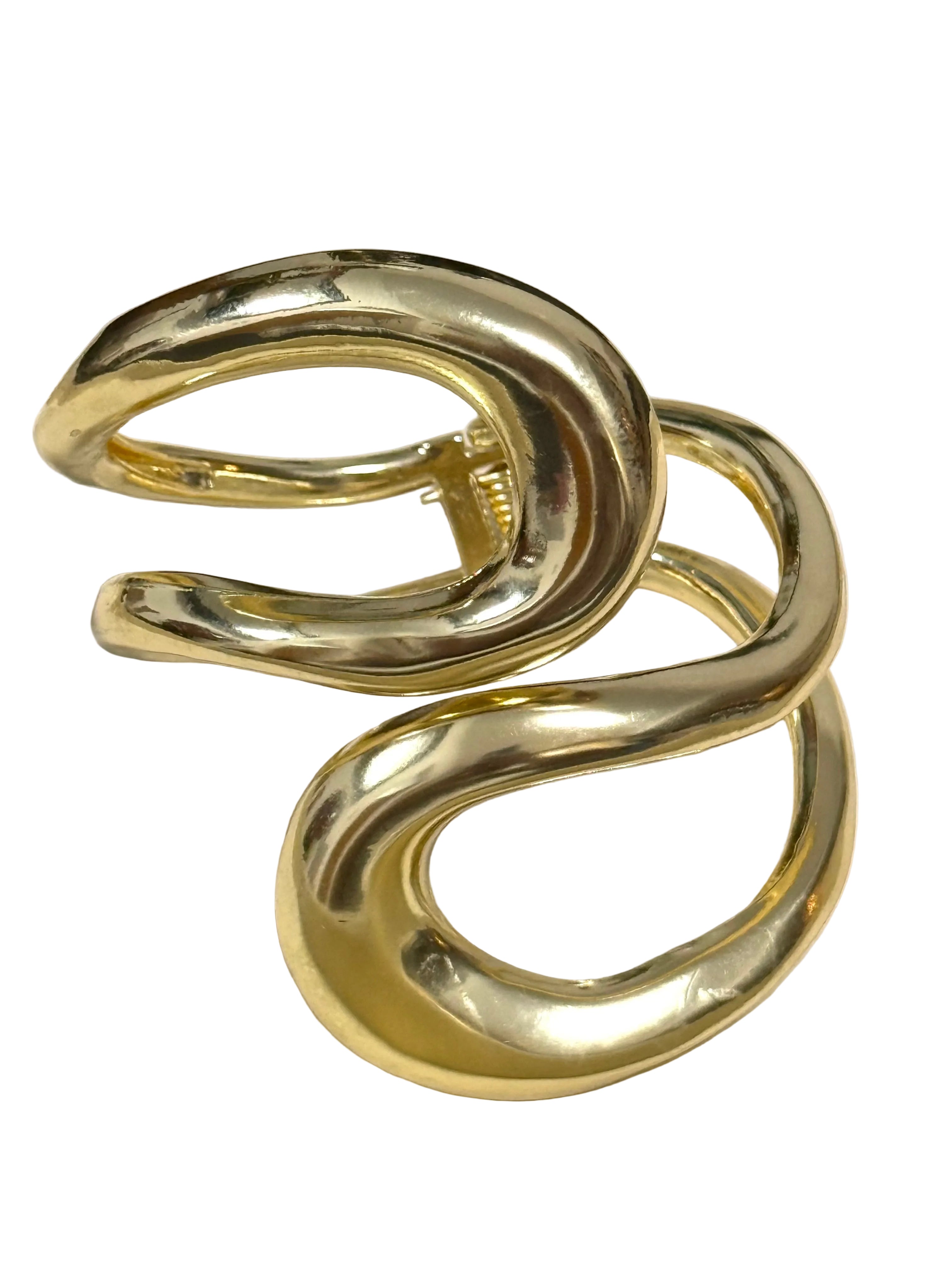Gold Twist Bangle Bracelet