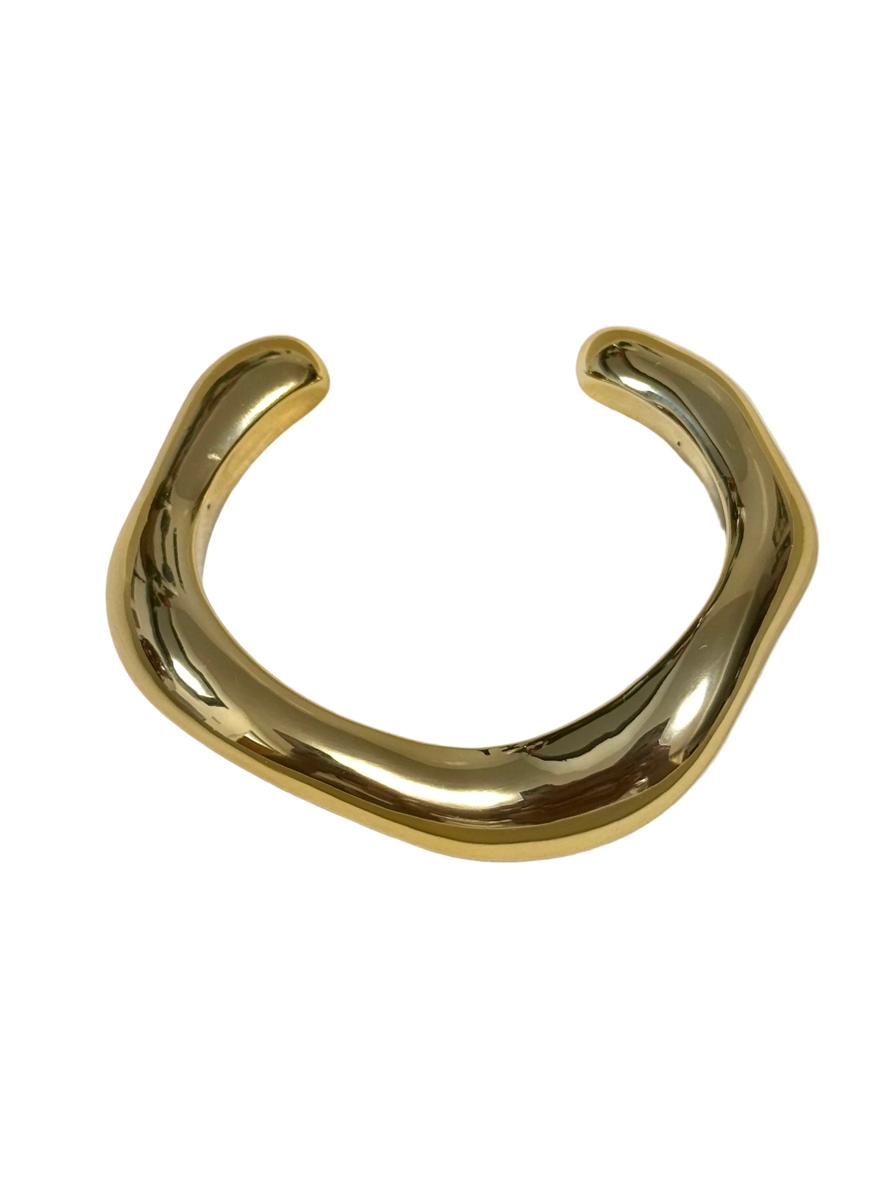 Gold Wave Cuff Bracelet
