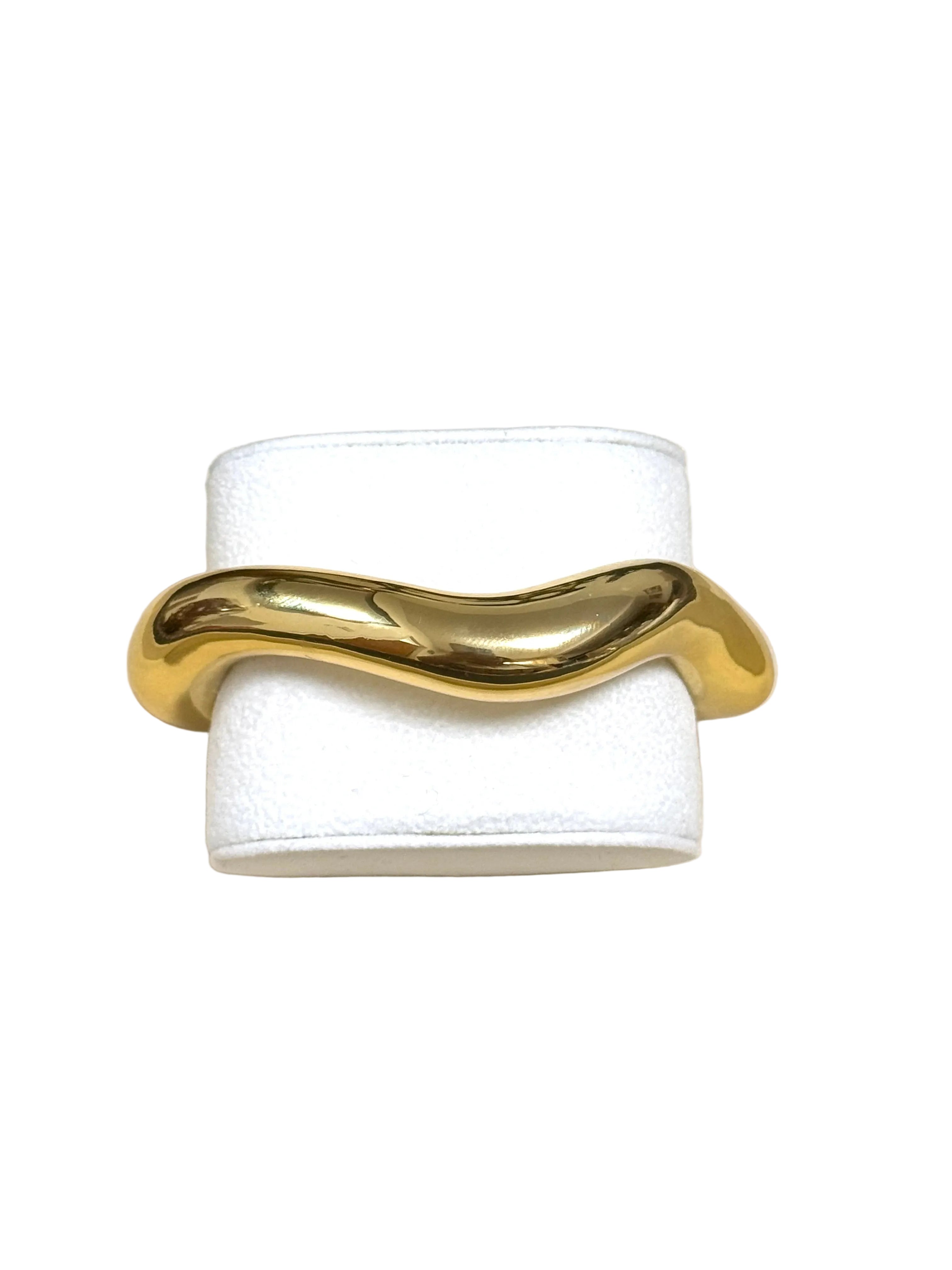 Gold Wave Cuff Bracelet