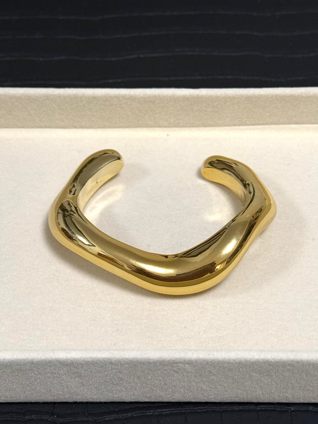 Gold Wave Cuff Bracelet