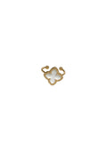 White Clover Adjustable Ring