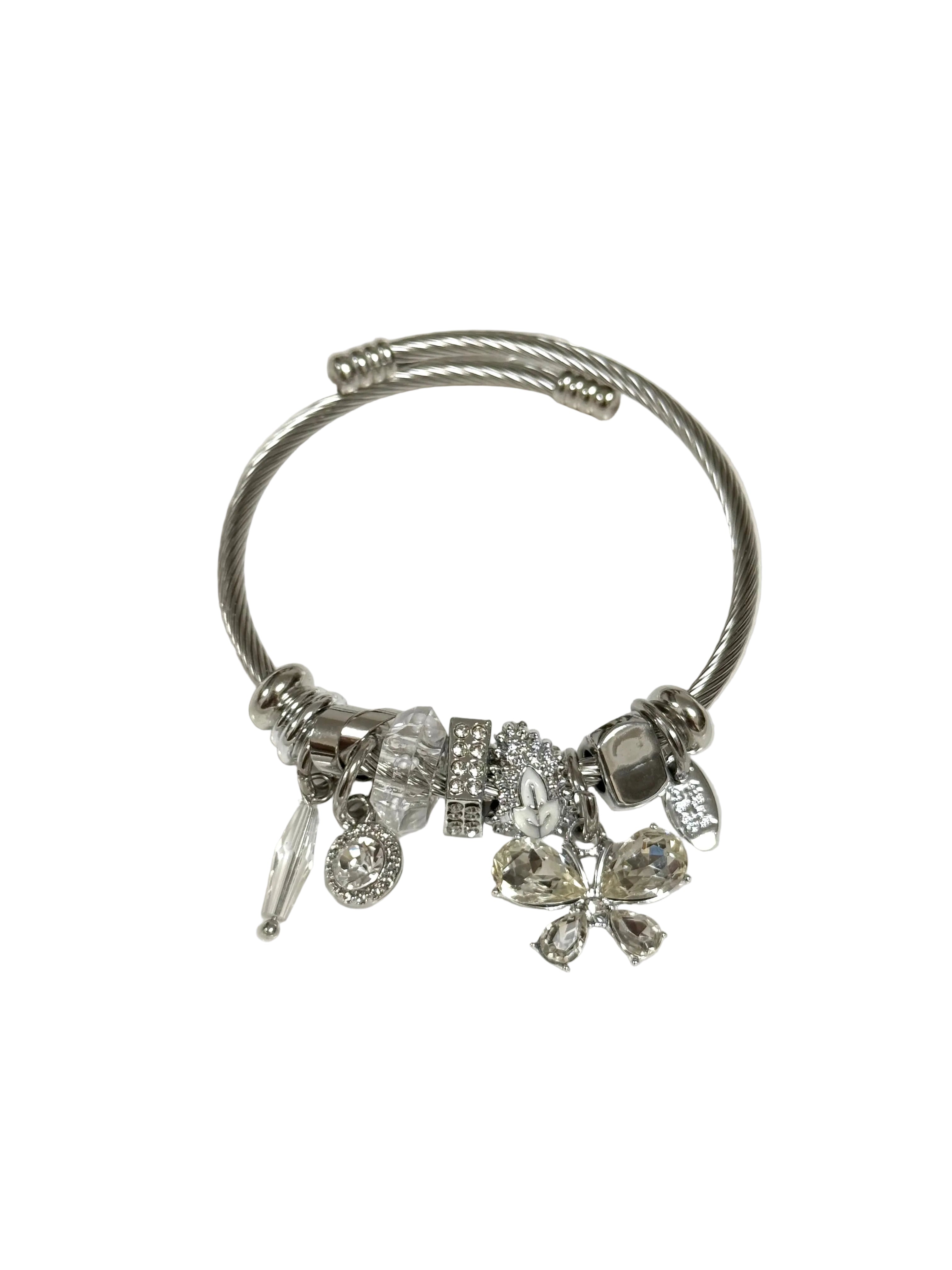 Silver Butterfly Charm Bracelet