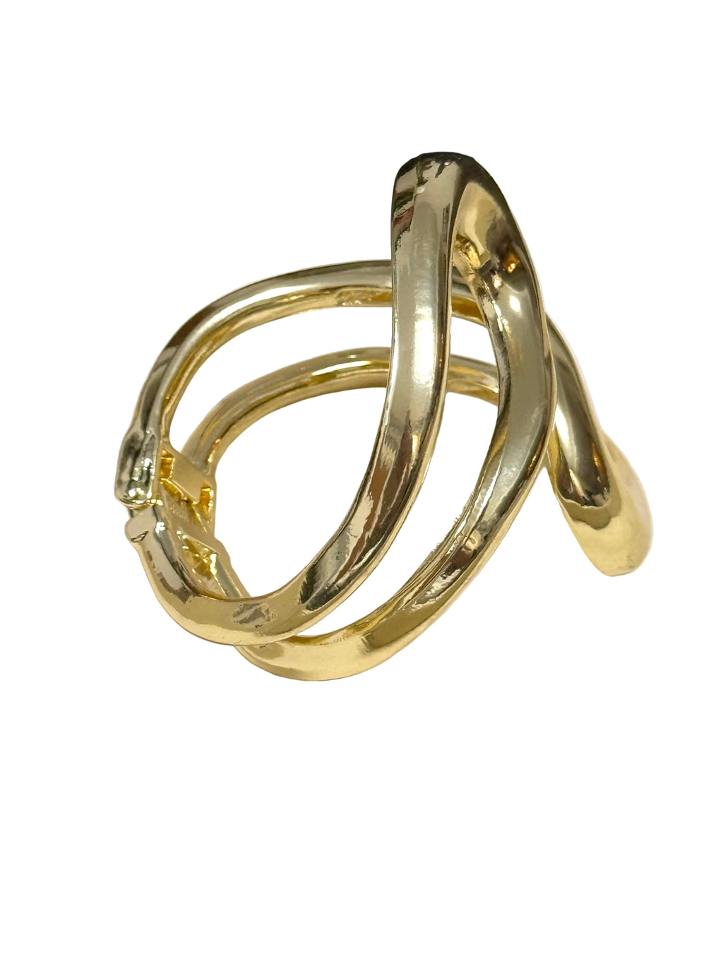 Gold Twist Bangle Bracelet